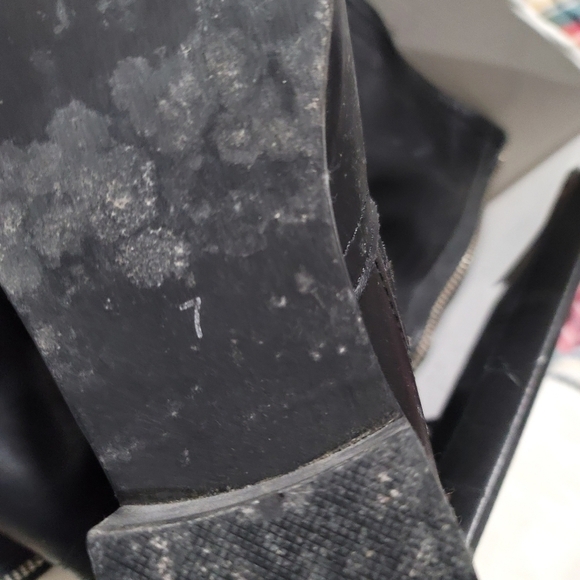 JustFab Svana Womens Black Zip Back Boots Size 7 - Picture 3 of 4